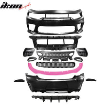 Load image into Gallery viewer, 2015-2023 Dodge Charger Rear &amp; Front Bumper + Pink Lip Diffuser PP