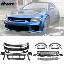 Load image into Gallery viewer, 2015-2023 Dodge Charger Widebody Rear Bumper Covers W/ SRT Grilles ABS