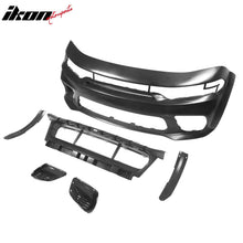 Load image into Gallery viewer, 2015-2023 Dodge Charger IKON Gloss Black Front Rear Bumper Covers PP