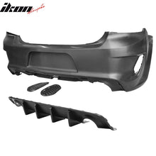 Load image into Gallery viewer, 2020-2023 Dodge Charger Bumper  + Carbon Fiber Print Rear Diffuser PP