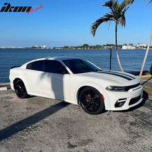 Load image into Gallery viewer, 2015-2023 Dodge Charger IKON Matte Black Rear Bumper Cover Diffuer PP