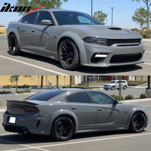 Load image into Gallery viewer, 2015-2023 Dodge Charger IKON Matte Black Rear Bumper Cover Diffuer PP