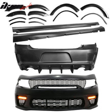 Load image into Gallery viewer, 2015-2023 Dodge Charger IKON Matte Black Rear Bumper Cover Diffuer PP