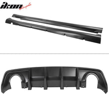Load image into Gallery viewer, 2015-2023 Dodge Charger IKON Matte Black Rear Bumper Cover Diffuer PP