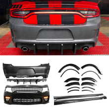 Load image into Gallery viewer, 2015-2023 Dodge Charger Widebody Whole Bumper Kits Diffuser LED PP