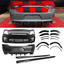 Load image into Gallery viewer, 2015-2023 Dodge Charger Widebody Gloss Whole Bumper Diffuser PP W/ LED