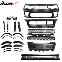 Load image into Gallery viewer, 2015-2023 Dodge Charger Widebody Gloss Whole Bumper Diffuser PP W/ LED