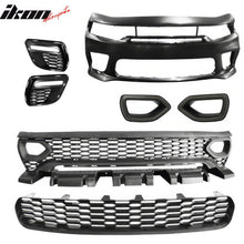 Load image into Gallery viewer, 2015-2023 Dodge Charger Widebody SRT Black Front Bumper W/LED Light PP