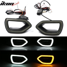Load image into Gallery viewer, 2015-2023 Dodge Charger Widebody SRT Black Front Bumper W/LED Light PP