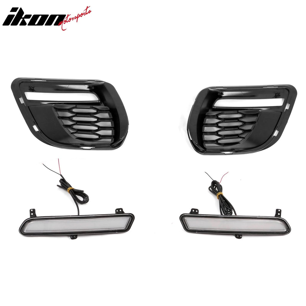 2015-2023 Dodge Charger  Front Bumper Cover Grill LED Widebody Black P