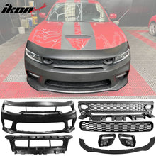 Load image into Gallery viewer, 2015-2023 Dodge Charger Widebody LED Bumper Cover Matte Black Lip PP