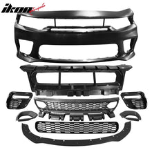 Load image into Gallery viewer, 2015-2023 Dodge Charger Widebody LED Bumper Cover Matte Black Lip PP