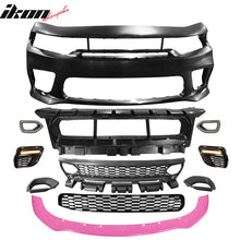 Load image into Gallery viewer, 2015-2023 Dodge Charger Widebody SRT LED Front Bumper Pink Lip PP