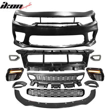 Load image into Gallery viewer, 2015-2023 Dodge Charger Widebody LED Bumper Cover Matte Black Lip PP