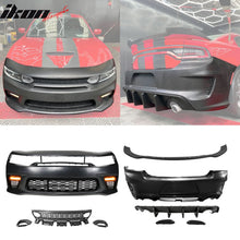 Load image into Gallery viewer, 2015-2023 Dodge Charger Widebody SRT LED Front Bumper Matte Black Lip