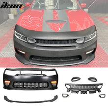 Load image into Gallery viewer, 2015-2023 Dodge Charger Widebody SRT LED Front Bumper Matte Black Lip