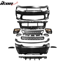 Load image into Gallery viewer, 2015-2023 Dodge Charger Widebody SRT LED Front Bumper Matte Black Lip