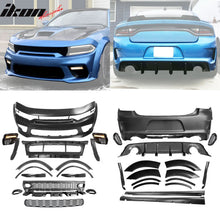 Load image into Gallery viewer, 2015-2023 Charger Widebody Rear Bumper Covers W/ SRT Grilles LED ABS