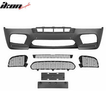 Load image into Gallery viewer, 2008-2014 BMW X5 E71 Front Bumper Conversion Grille X6M Style Black PP