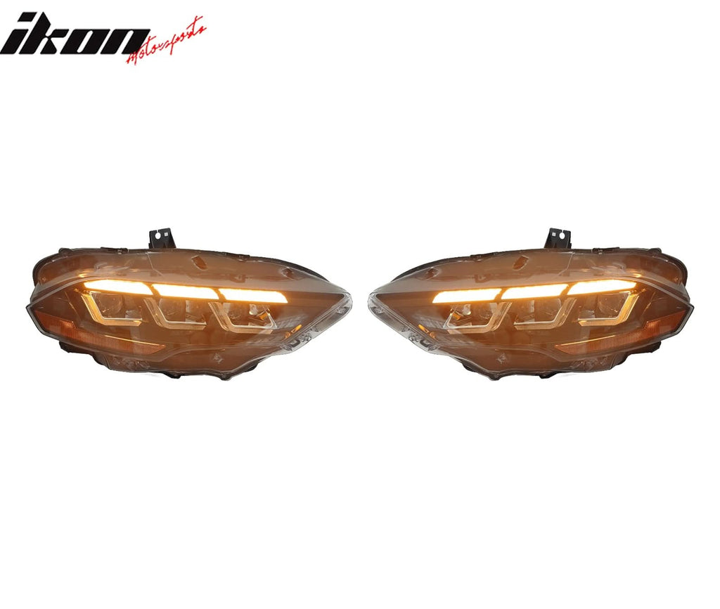 2018-2023 Ford Mustang Dark Horse Front Bumper Cover Kit Headlights PP