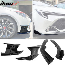 Load image into Gallery viewer, 2019-2025 Toyota Corolla Gloss Black Front Splitters + Side Canards