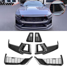 Load image into Gallery viewer, 2024-2025 Ford Mustang Dark Horse Front Bumper Mesh Grilles Covers ABS