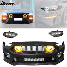 Load image into Gallery viewer, 2018-2023 Ford Mustang Mach 1 Front Bumper Cover LED Grille Headlights