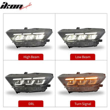 Load image into Gallery viewer, 2015-2017 Ford Mustang Dark Horse Bumper Cover Switchback Headlight