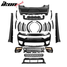 Load image into Gallery viewer, 2015-2023 Charger IKON Matte Black Front Rear Bumper Covers LED Grille