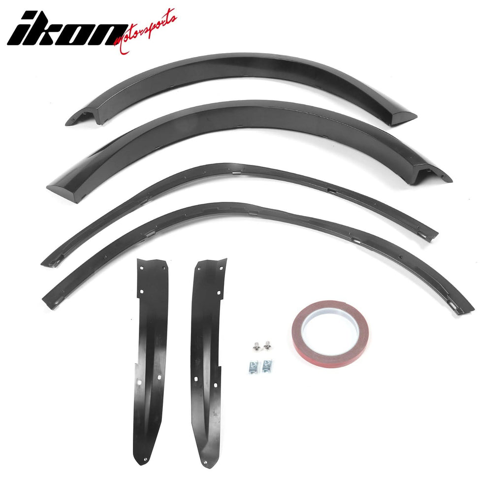 2015-2023 Charger IKON Matte Black Front Rear Bumper Covers LED Grille