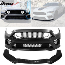 Load image into Gallery viewer, 2015-2017 Ford Mustang Front Bumper Cover W/ Chin Lip LED Grille