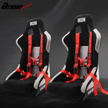 Load image into Gallery viewer, Universal Racing Bucket Seats W/ Slider 4 Point 2" Belt Harness Red