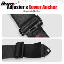 Load image into Gallery viewer, Universal 3" Wide 4 Point Buckle Racing Seat Belt Harness Nylon Black