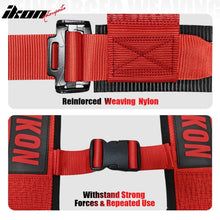 Load image into Gallery viewer, Universal Racing Seat Belt Harness 3" 4 Point Strap Buckle Nylon Red