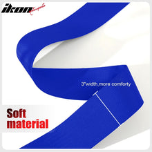 Load image into Gallery viewer, Universal Racing Seat Belt Harness 3" 4 Point Strap Buckle Nylon Blue