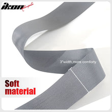 Load image into Gallery viewer, Universal Racing Seat Belt Harness 3" 4 Point Strap Buckle Nylon Grey
