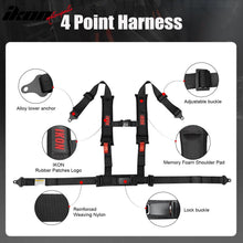 Load image into Gallery viewer, Universal Racing Bucket Seats W/ Slider 4 Point 2" Belt Harness Black