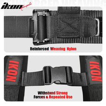 Load image into Gallery viewer, Universal 2" Wide 4 Point Buckle Racing Seat Belt Harness Nylon Black