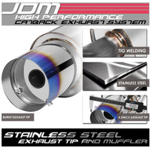 Load image into Gallery viewer, 1994-2001 Acura Integra 2-Door GSR Catback Exhaust - Stainless Steel