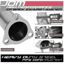 Load image into Gallery viewer, 2002-2006 Acura RSX Catback Exhaust System Single Burnt Tip Stainless Steel