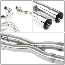 Load image into Gallery viewer, 2009-2011 Cadillac CTS-V Dual Rolled Tip Catback Exhaust - Stainless Steel