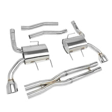 Load image into Gallery viewer, 2009-2011 Cadillac CTS-V Dual Rolled Tip Catback Exhaust - Stainless Steel
