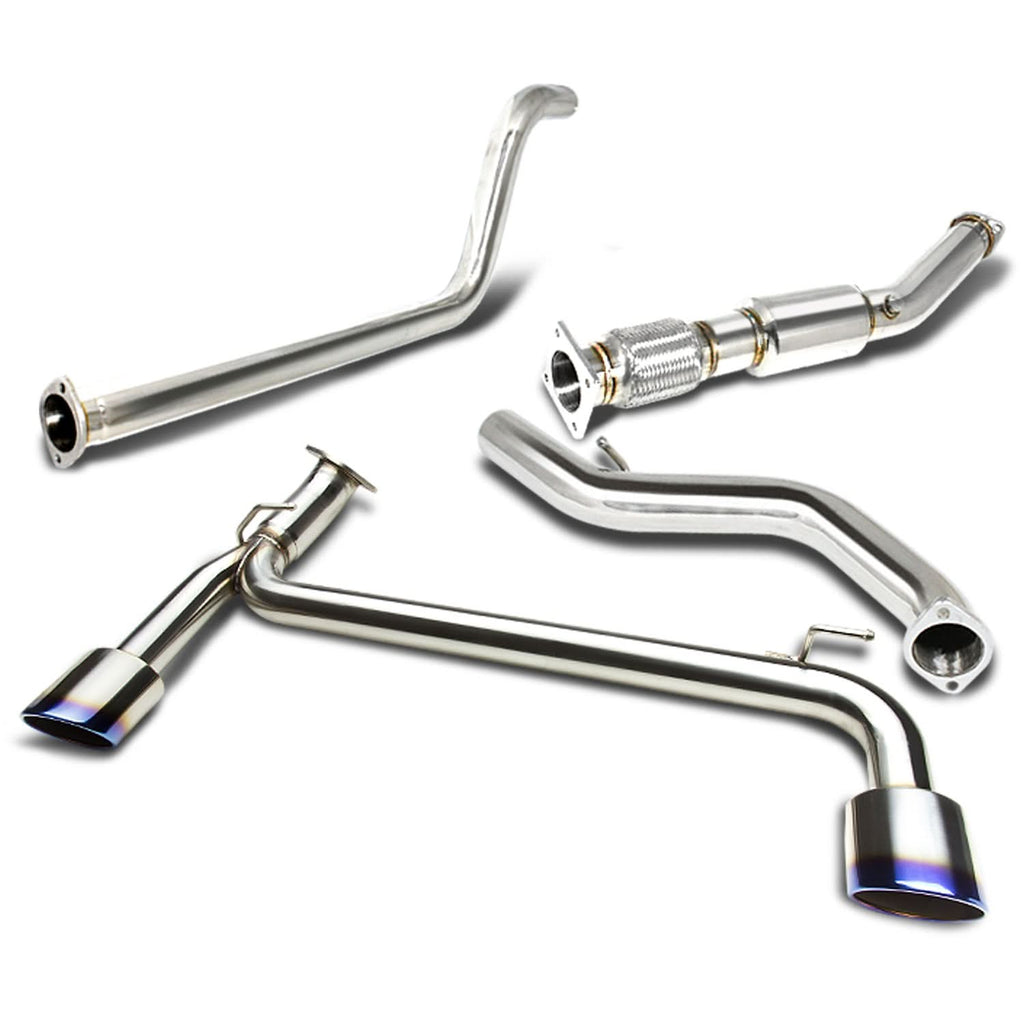 2003-2005 Dodge Neon SRT-4 Catback Exhaust - Dual Burnt Tips Stainless Steel