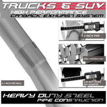 Load image into Gallery viewer, 09-17 Dodge Ram 1500/2500/3500 Single Tip Catback Exhaust Stainless Steel