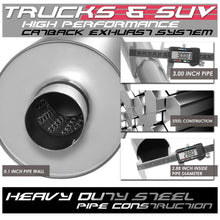 Load image into Gallery viewer, 98-01 Dodge Ram 1500 2500 3500 Catback Exhaust Single Tip Stainless Steel