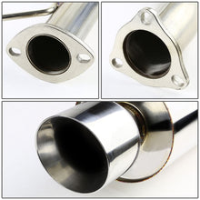 Load image into Gallery viewer, 2003-2006 Honda Accord 2DR Single Rolled Tip Catback Exhaust Stainless Steel