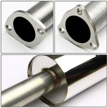 Load image into Gallery viewer, 90-93 Honda Accord Single Rolled Tip Catback Exhaust - Stainless Steel