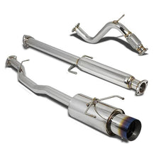 Load image into Gallery viewer, 94-97 Honda Accord 4Cyl Catback Exhaust Single Burnt Tip Stainless Steel