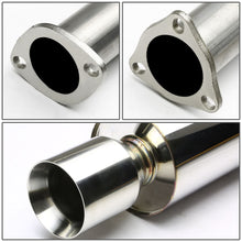 Load image into Gallery viewer, 98-02 Honda Accord Single Rolled Tip Catback Exhaust Stainless Steel