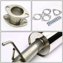 Load image into Gallery viewer, 98-02 Honda Accord Single Rolled Tip Catback Exhaust Stainless Steel